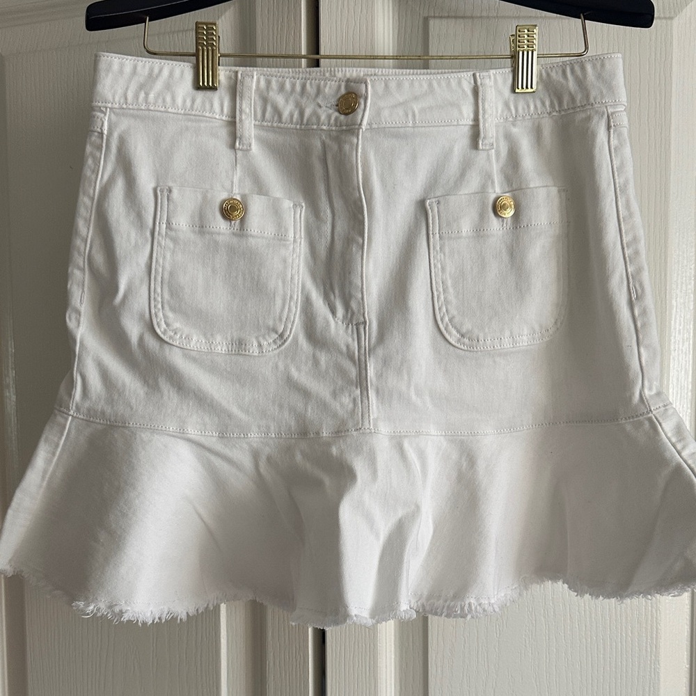 Michael Kors White Denim Skirt